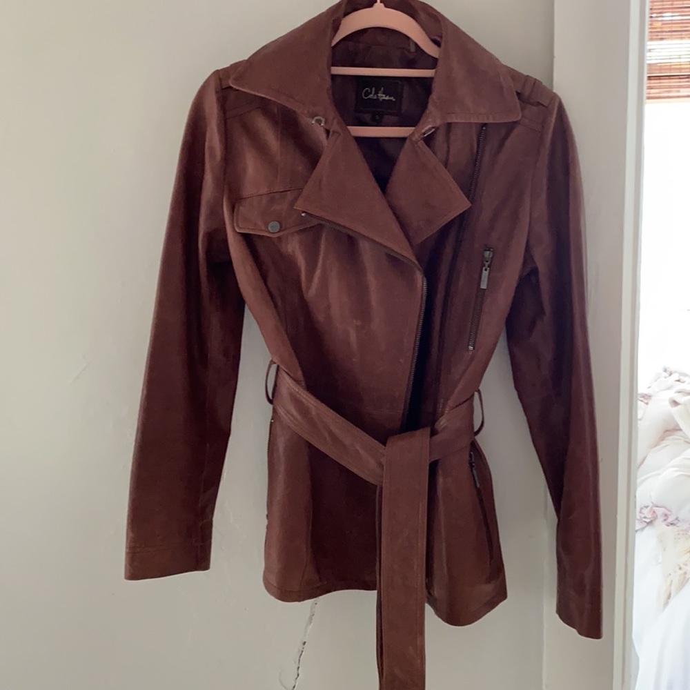 Beautiful Cole Haan leather coat